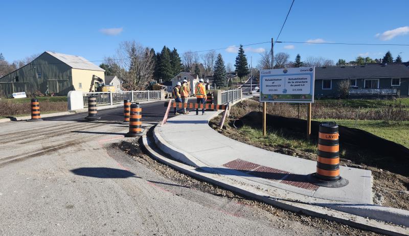 A bridge under construction in Huron Kinloss.