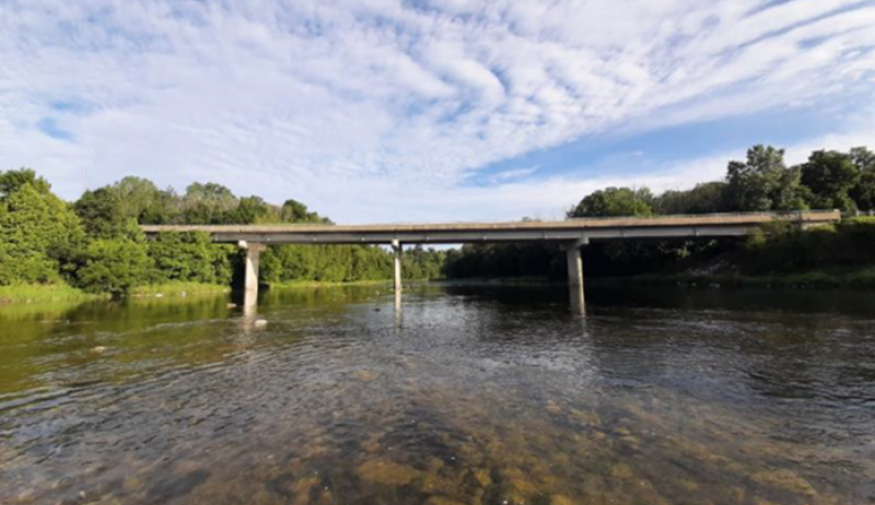 A bridge in Huron County.