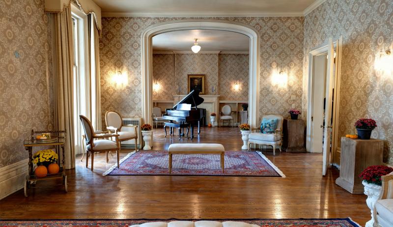 The interior of Mulock house. 