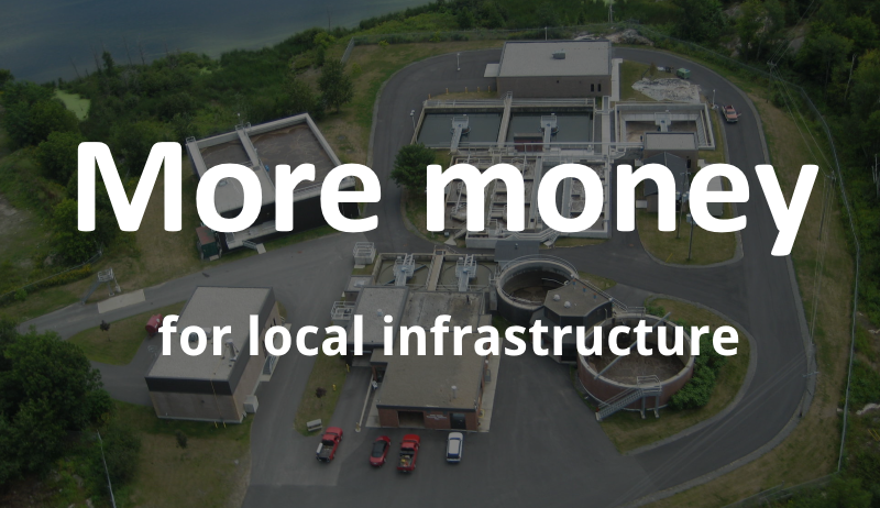More money for local infrastructure