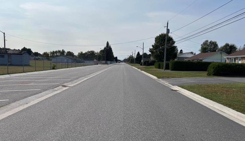 a newly paved road