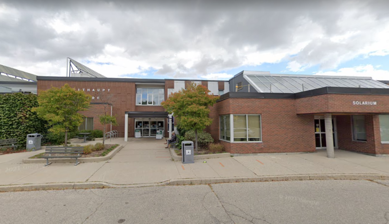 The outside of Kitchener's recreation centre
