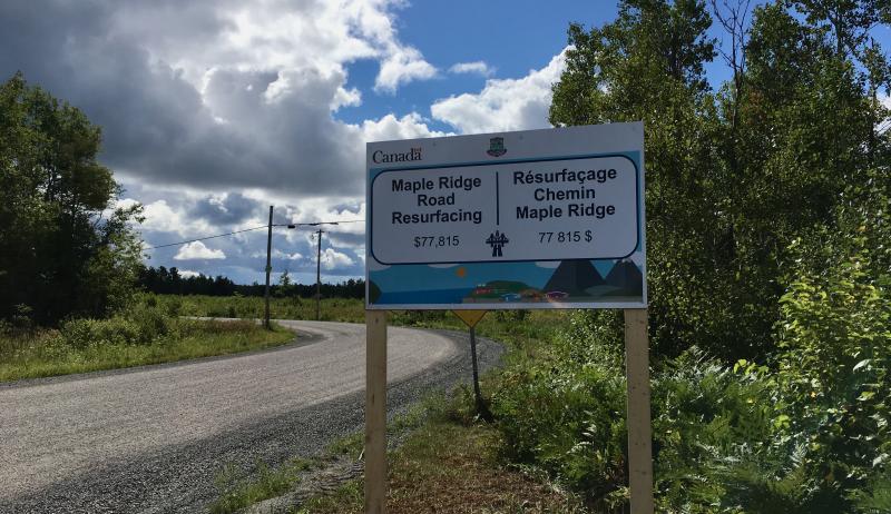 An image of Maple Ridge Road in Huron Shores, Ontario.